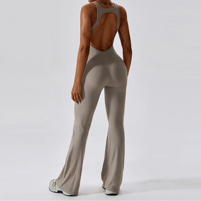 Bell Bottom Overall Jumpsuit