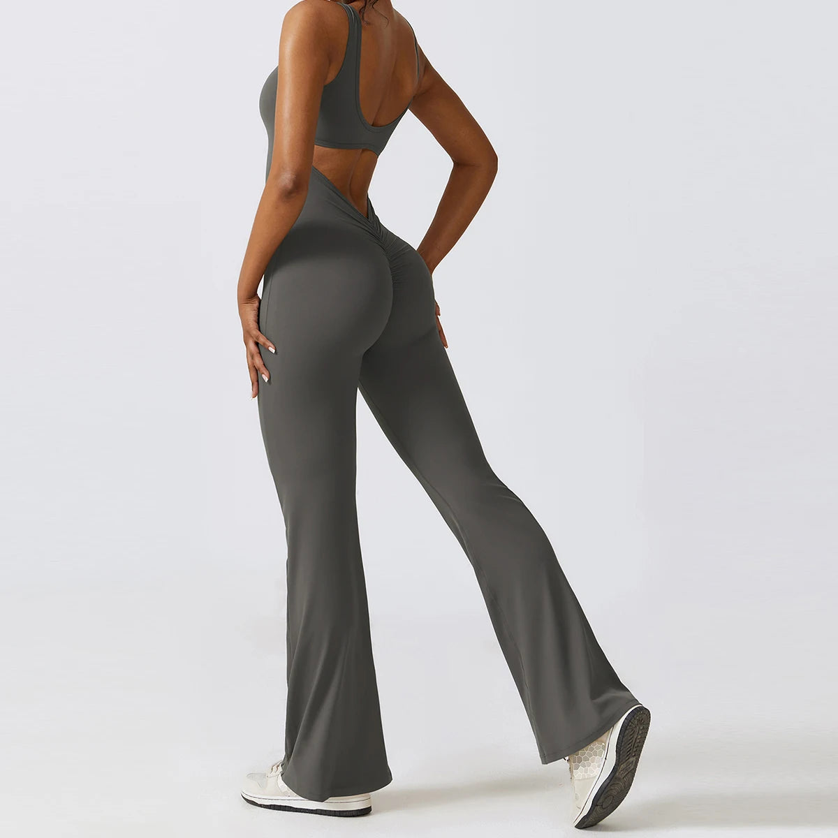 Bell Bottom Overall Jumpsuit