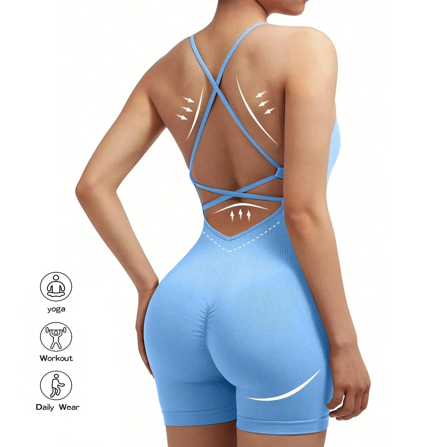 Criss Cross Rygglös Jumpsuit