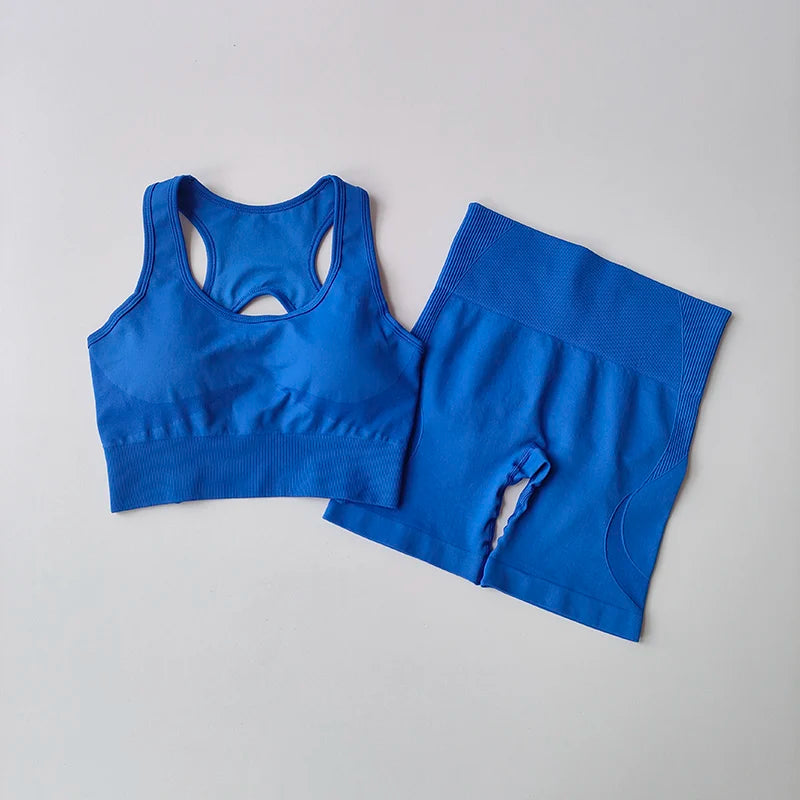 Ärmlösa shorts och bh-set