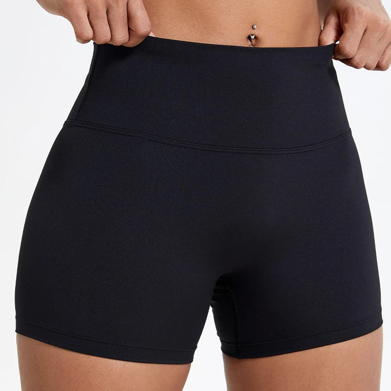 Shorts med hög midja