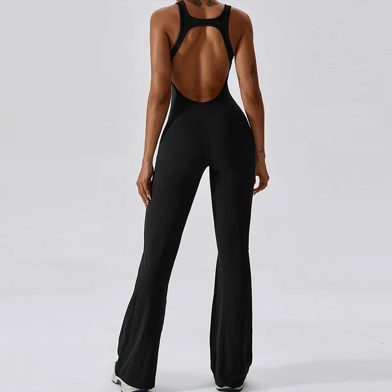 Bell Bottom Overall Jumpsuit