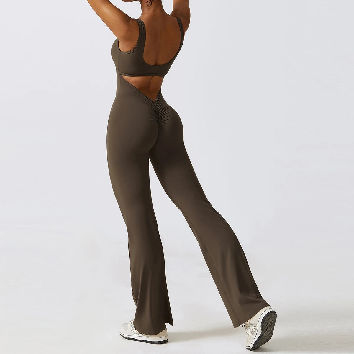 Bell Bottom Overall Jumpsuit