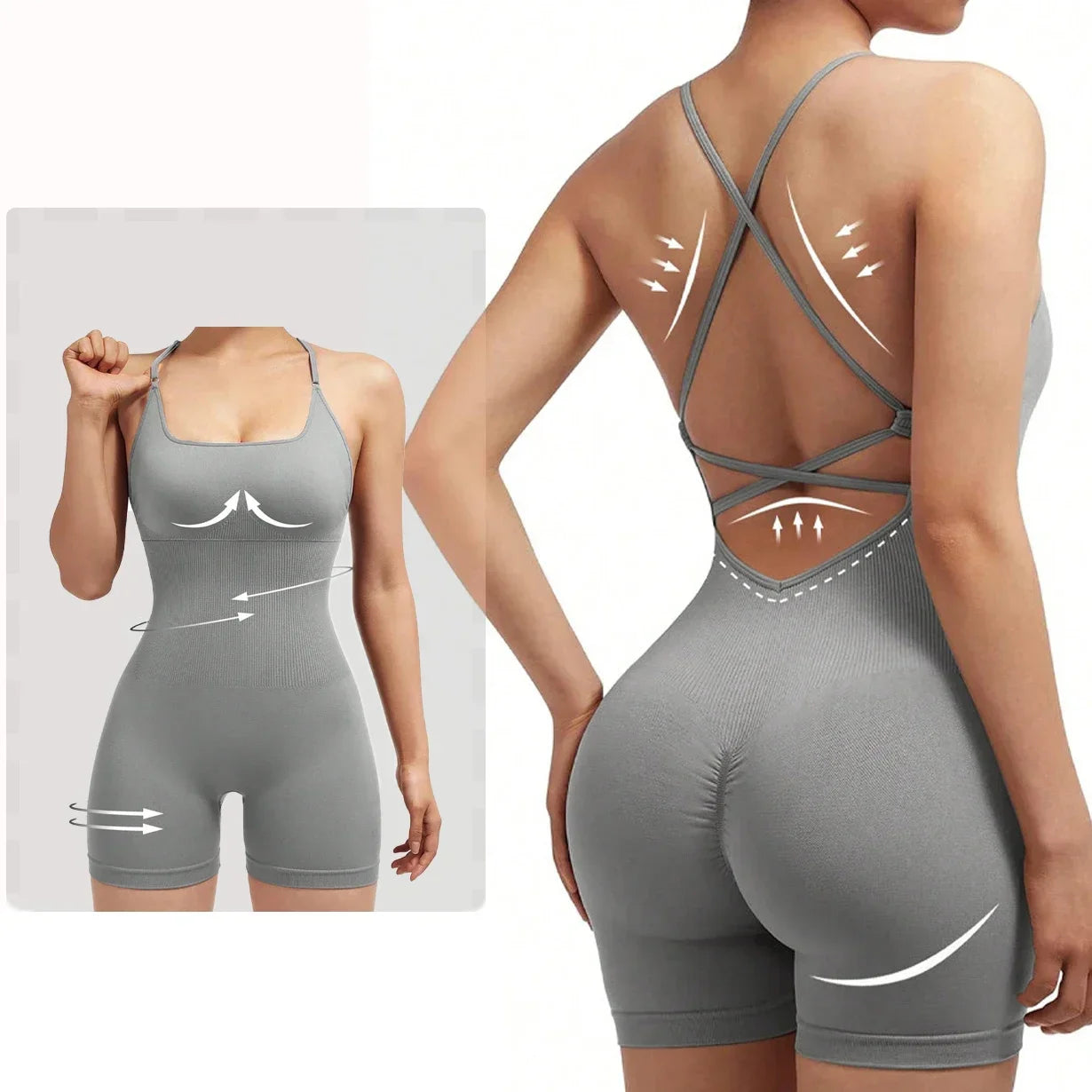 Criss Cross Rygglös Jumpsuit