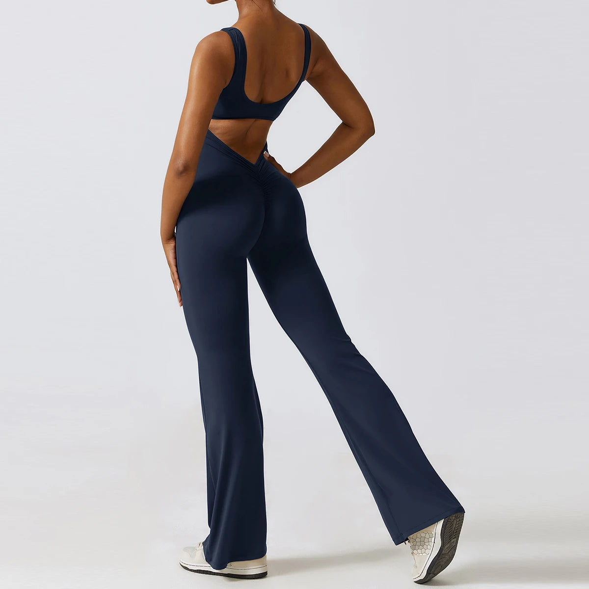 Bell Bottom Overall Jumpsuit