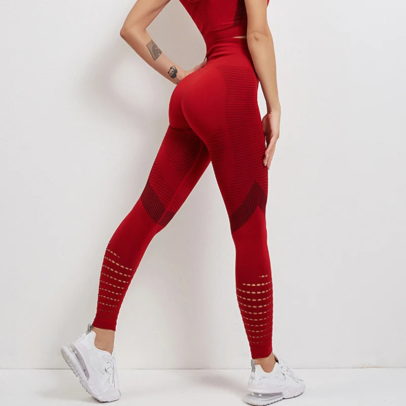 Sömlösa leggins med hög midja