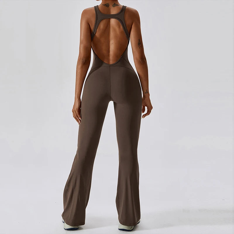 Bell Bottom Overall Jumpsuit