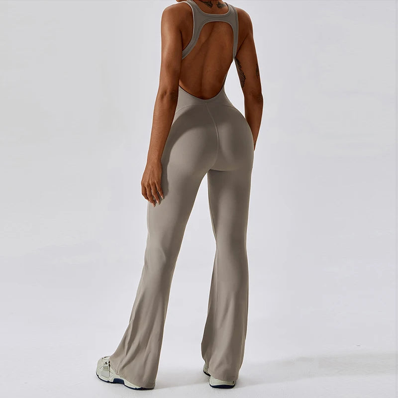 Bell Bottom Overall Jumpsuit