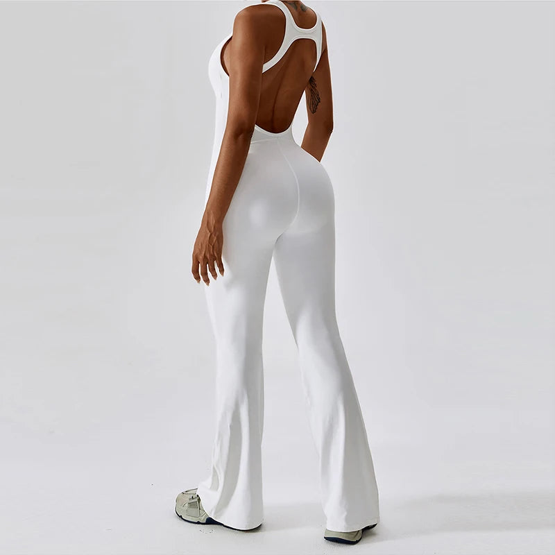 Bell Bottom Overall Jumpsuit